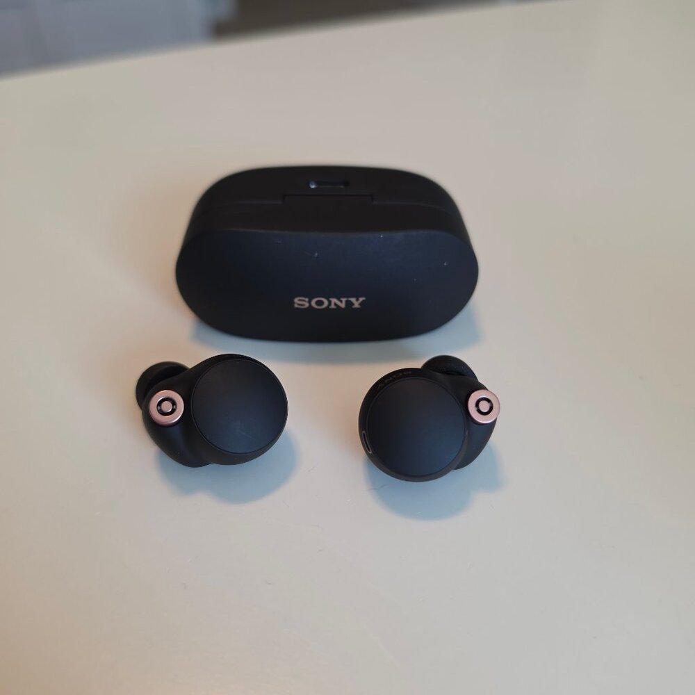 Sony WF-1000XM4 Noise Canceling Wireless Earbud Headphones, Black